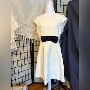 Kate Spade Crew Neck Mini Dress with Bow